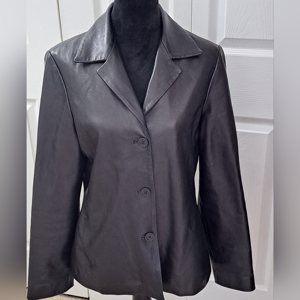 Michael Hoban Super Soft Women's Leather Jacket Size 12